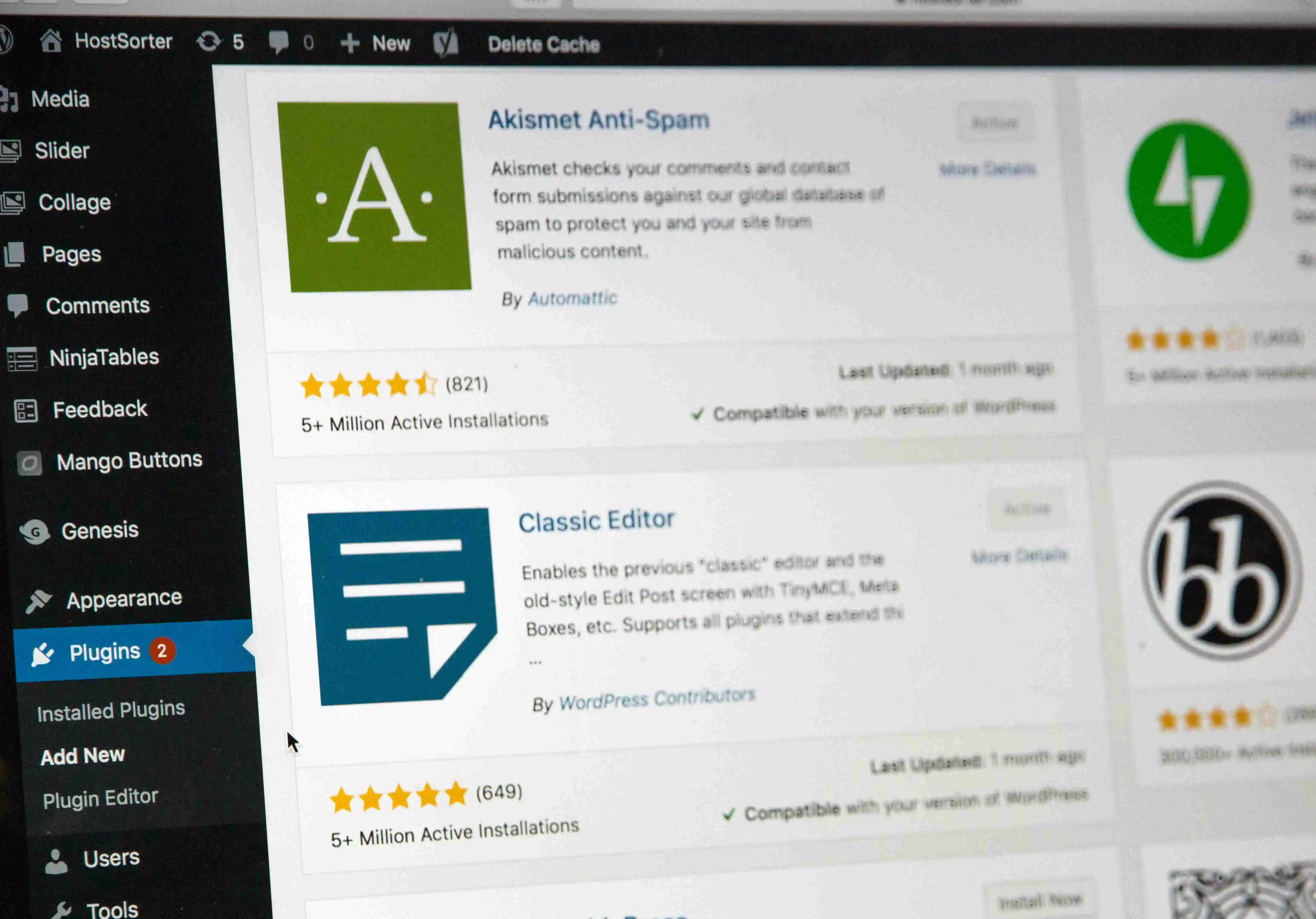 pagina principal de wordpress